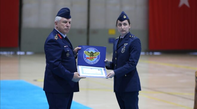 Balıkesir 9’uncu Ana Jet Üs Komutanlığı’nda F-16 hazırlık eğitimi mezuniyet töreni yapıldı