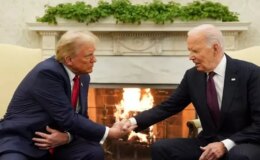 Trump 4 yıl sonra Beyaz Saray’da: Biden’a teşekkür etti