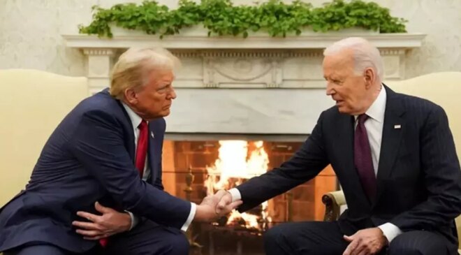 Trump 4 yıl sonra Beyaz Saray’da: Biden’a teşekkür etti