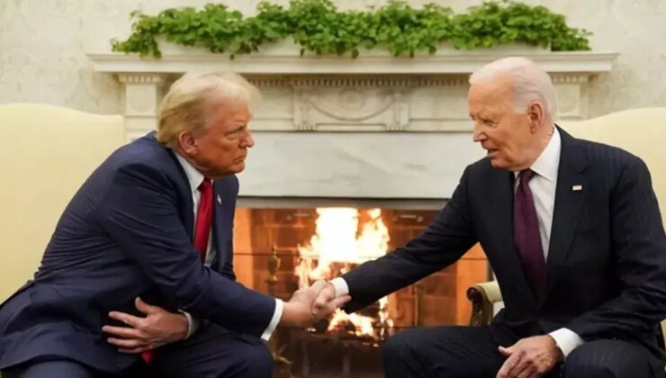 Trump 4 yıl sonra Beyaz Saray’da: Biden’a teşekkür etti