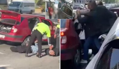 Eski eşini sokak ortasında öldüren şahıs kaçmaya çalışırken böyle yakalandı