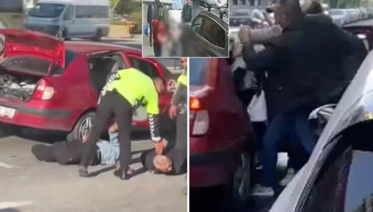 Eski eşini sokak ortasında öldüren şahıs kaçmaya çalışırken böyle yakalandı